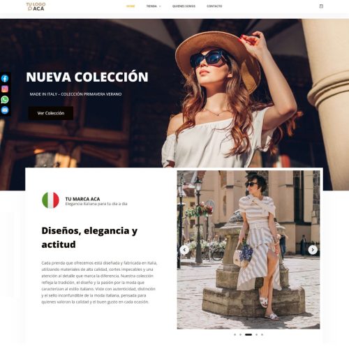 Pagina web moda Pagina web moda