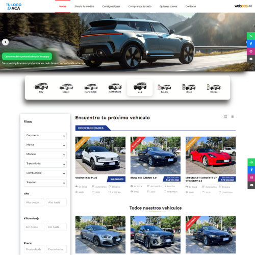 AUTOMOTORA<br>Diseño clásico filtro vertical